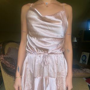 Princess Polly lia mini dress champagne